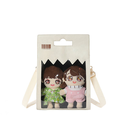 Doll Cartoon Campus Outing Large Capacity Crossbody Bags