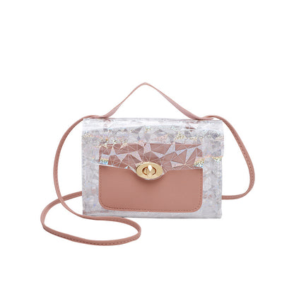 Transparent Niche Trendy Portable Small Square Bags