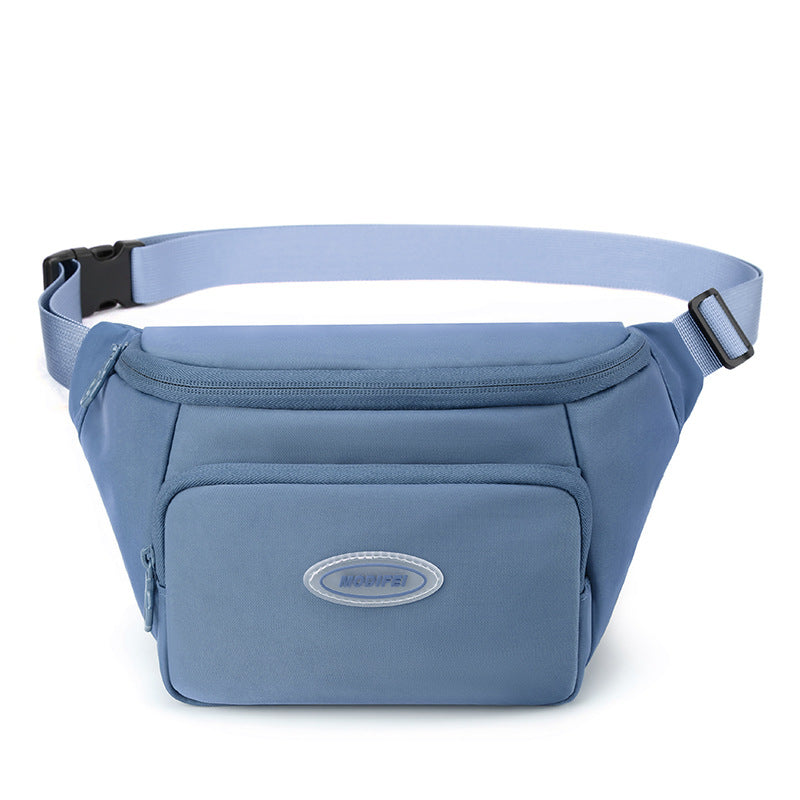 Women's Fashion Nylon Cloth Simple Solid Color Waist Packs