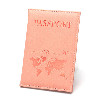 Carte Passeport Anglais Simple Mince Veste En Cuir Paquet D'identité