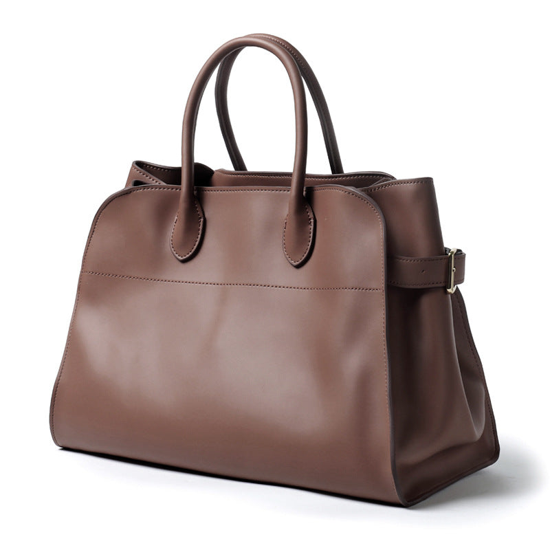 Women's Large Capacity Totes Genuine Leather Commute Handbags