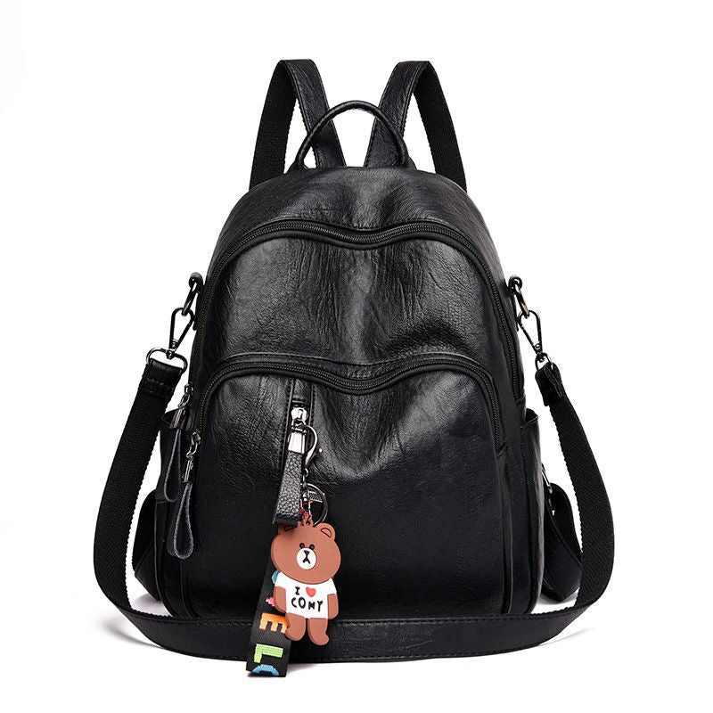 Women's Sheepskin Genuine Leather Mummy Fashionable Korean Backpacks