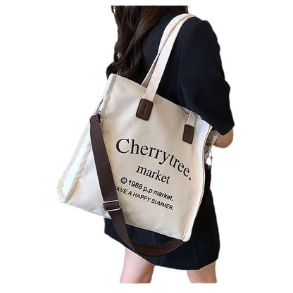 Fashionable Simple Letter Commuter Large Capacity Shoulder Bags