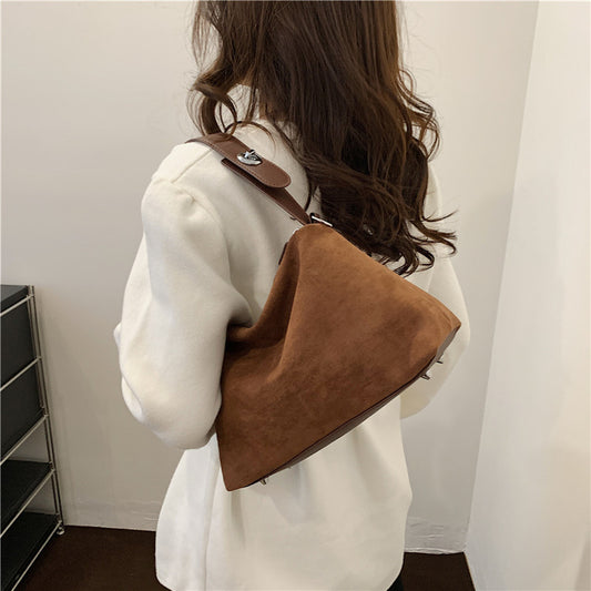 Women's Underarm Pillow Korean Style Frosted Big Crossbody Bags