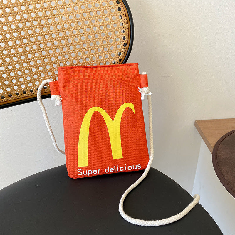 Sacs à bandoulière pour boîte à lunch avec impression sur papier McDonald