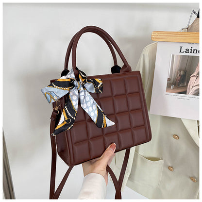 Women's Autumn Fashion Portable Small Square Silk Crossbody Bags