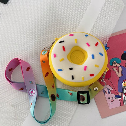 Sacs à bandoulière en silicone pour femmes et enfants, motif donut classique et mignon