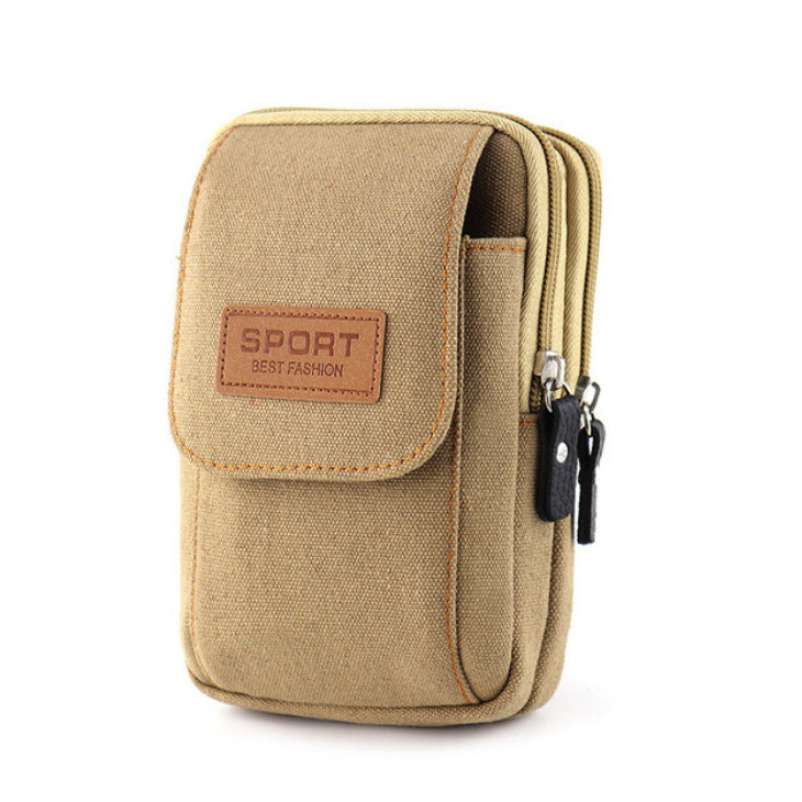 Men's Canvas Mobile Construction Site Cell Phone Bags