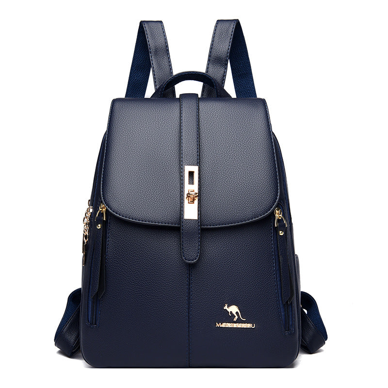 Women's Trendy Fashion Soft Leather Mummy Backpacks