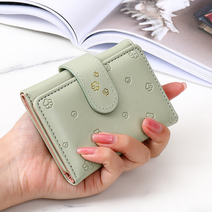 Women's Korean Short Solid Color Simple Ladies Wallets