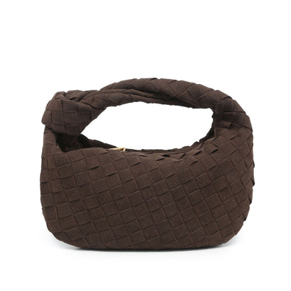 Frosted Handmade Woven Knotted Dumpling Advanced Handbags