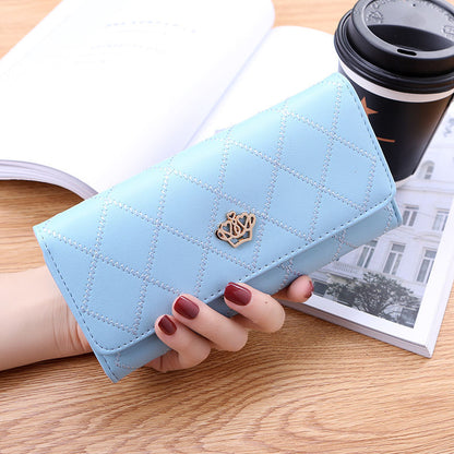 Women's Korean Long Trendy Thin Fashion Diamond Ladies Wallets