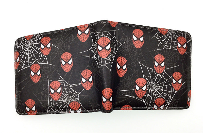 Men's Super Heros Short Black Spider Green Ladies Wallets