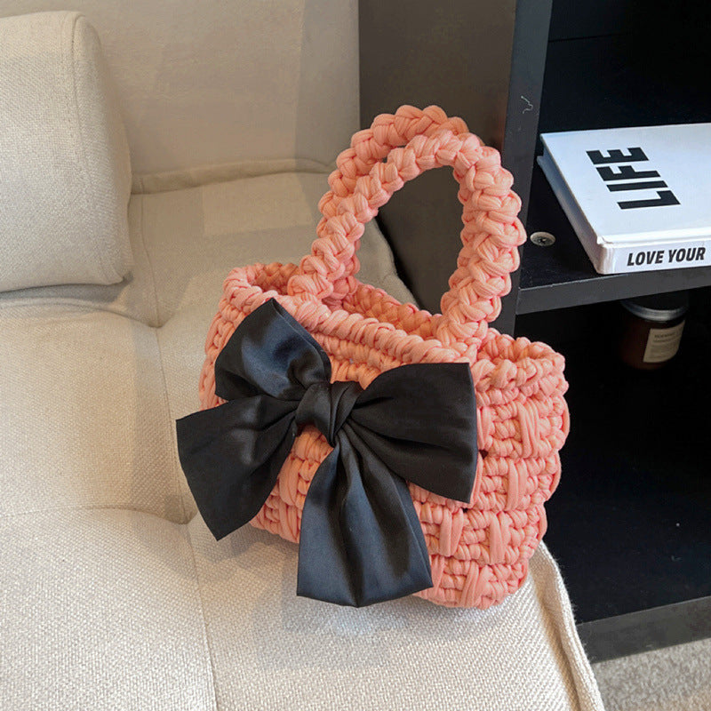 Hand-woven Bow Homemade Material Gifts For Handbags