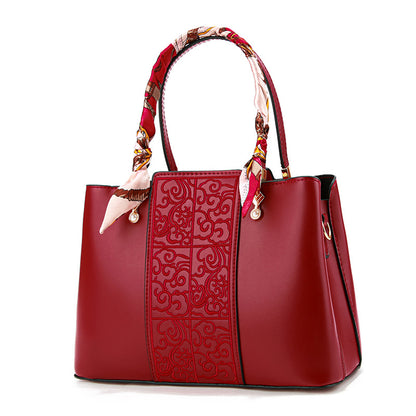 Women's Red Wedding High-grade Mom Large Capacity Handbags