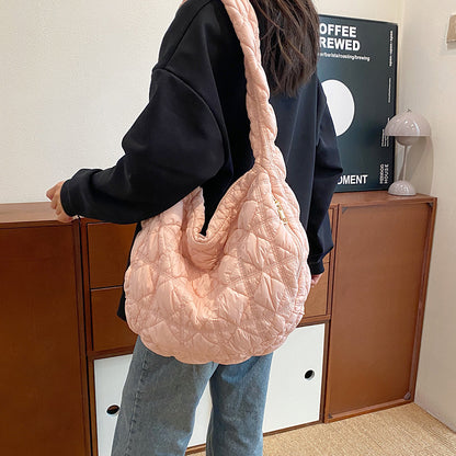 Can't Hide The Pleated Cloud Down Crossbody Bags