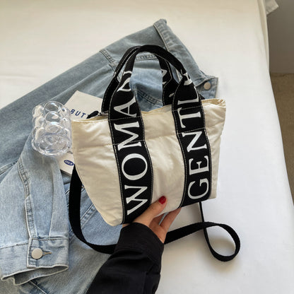 Thailand Niche Cotton Large Letter Clothing Shoulder Bags