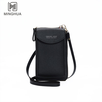 Women's Mobile Solid Color Simple Multifunctional Cell Phone Bags