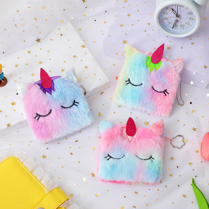 Cadeaux de licorne de dessin animé pour enfants Sacs-cadeaux en peluche