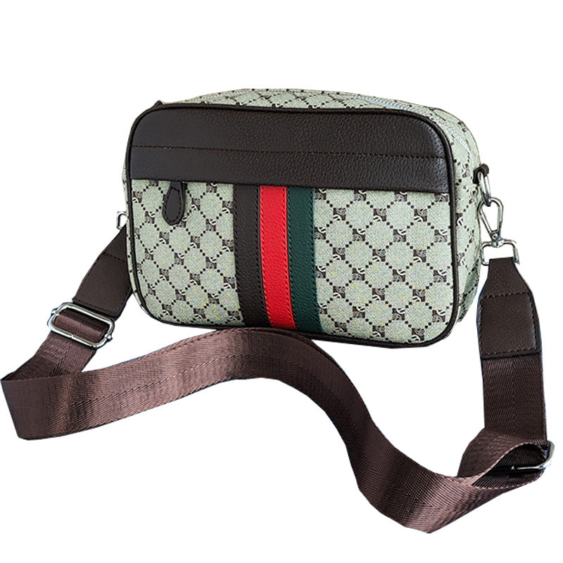 Men's Korean Fashion Trendy Business Horizontal Green Men's Messenger Bags