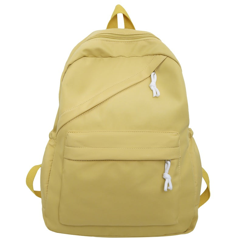 Capacity Fashionable Korean Style Solid Color Backpacks