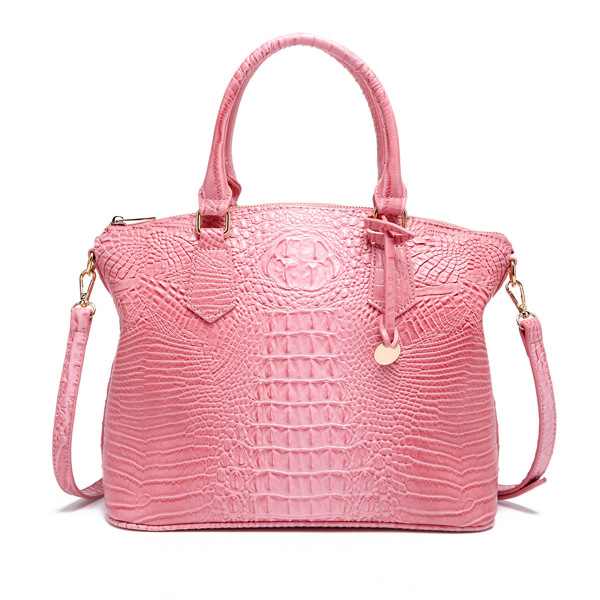 Women's For Retro Crocodile Pattern Brahmin Portable Handbags