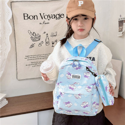 Ensemble de deux pièces pour garçons Melody Cute Cartoon Sacs d'école pour la maternelle