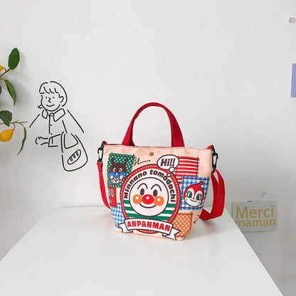 Classy Summer Canvas Reticule Cartoon Cute Children's Shoulder Bags