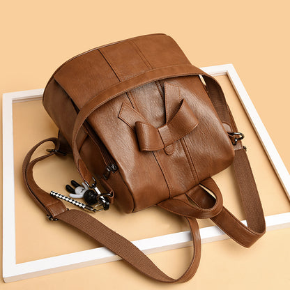 Women's Trendy Korean Fashion Multipurpose Cute Bow Backpacks