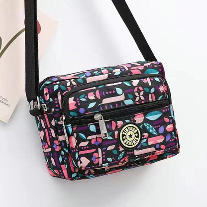 Women's Korean Style Oxford Mummy Flower Cloth Crossbody Bags