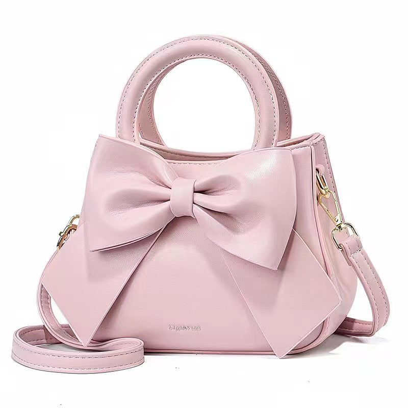 Bowknot Portable Design Fresh Sweet Girlish Shoulder Bags