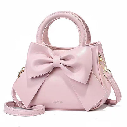 Bowknot Portable Design Fresh Sweet Girlish Shoulder Bags