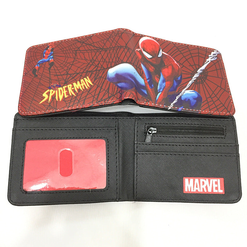 Men's Super Heros Short Black Spider Green Ladies Wallets