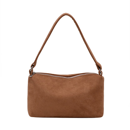 Women's Niche Retro Suede Soft Underarm Simple Shoulder Bags