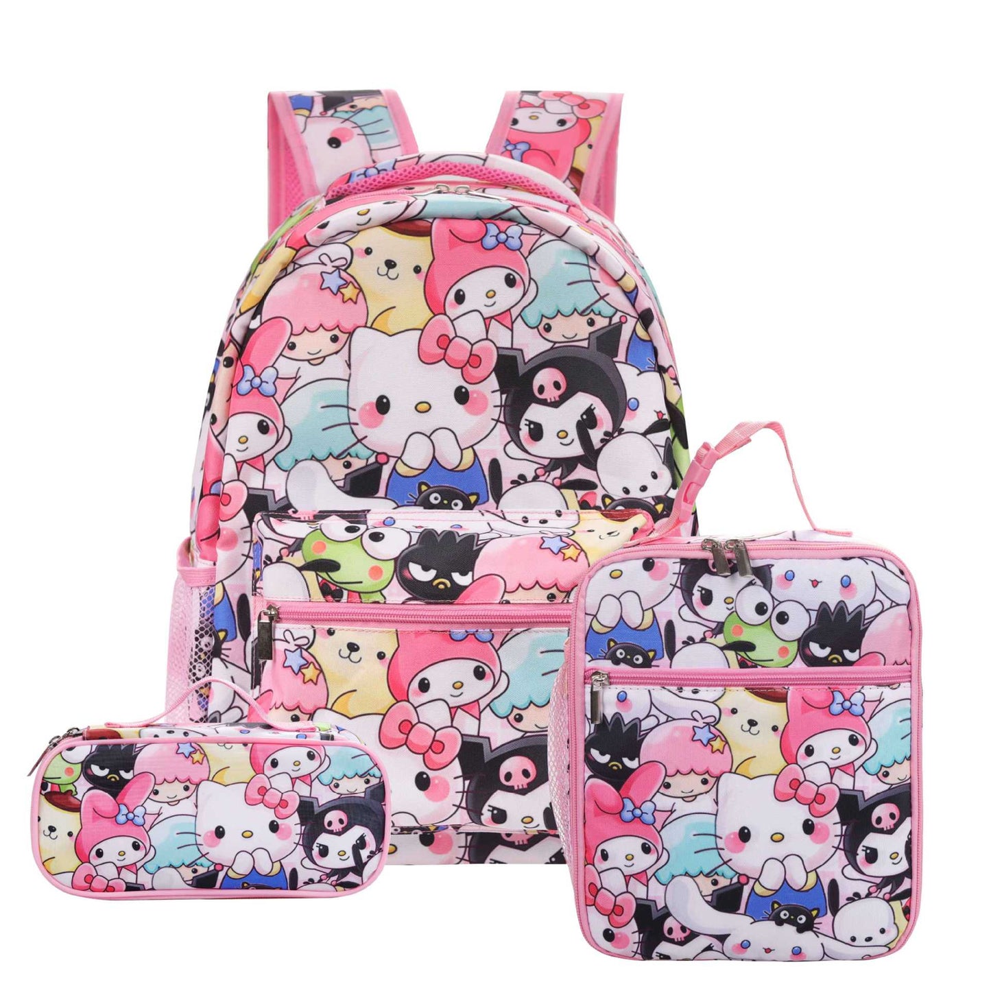 Fashion Cartoon Clow Three-piece Set Primary Elementary School Students' Schoolbags