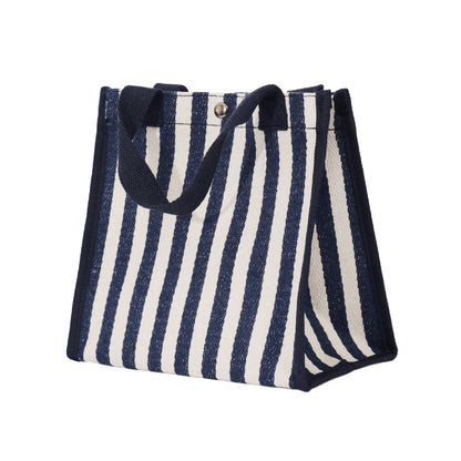 Striped Shopping Portable Thick Canvas Mom Bags