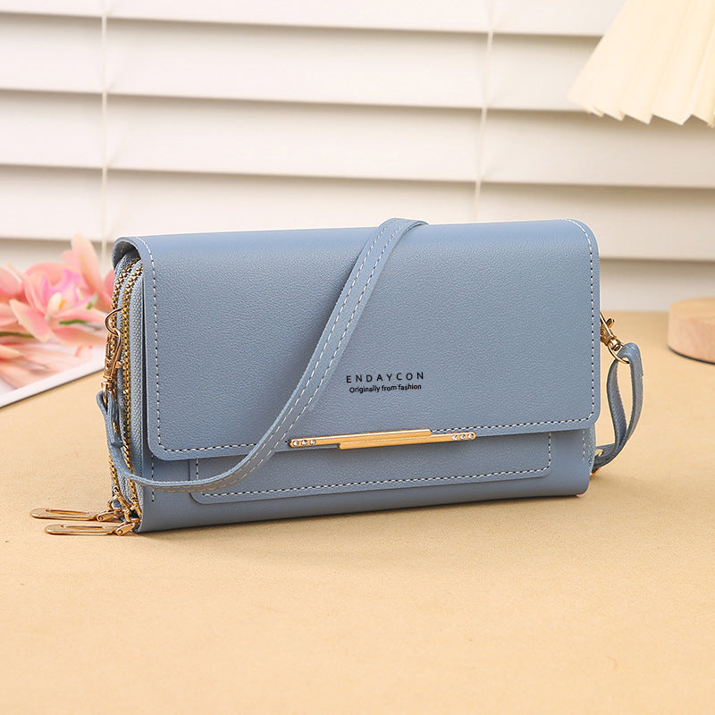 Women's Fashion New Korean Mid-length Clutch Phone Bags