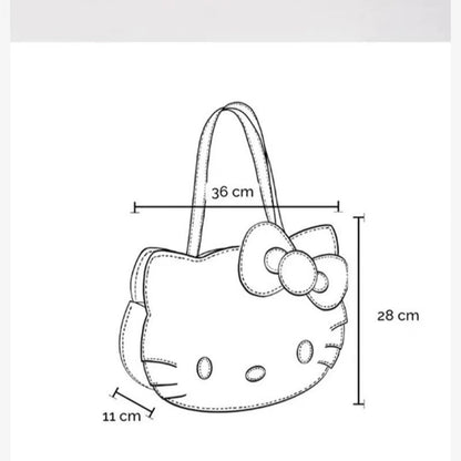 Summer Cute Cartoon Bow Large Capacity Handbags