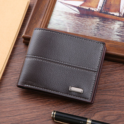 Men's Short Business Simplicity Fashion Soft Leather Men's Wallets