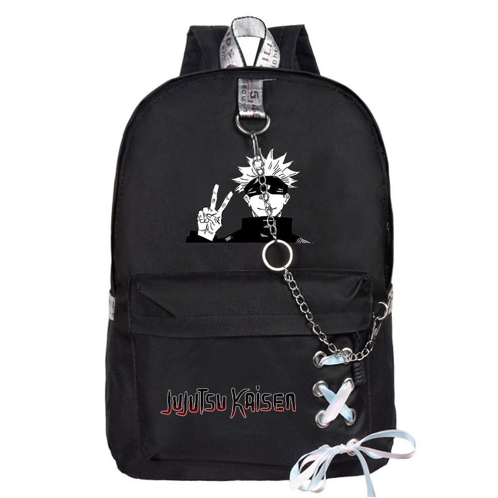 Battle Anime Peripheral Cartoon Canvas Chain Backpacks