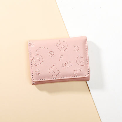 Women's Style Short Solid Color Simple Ladies Wallets