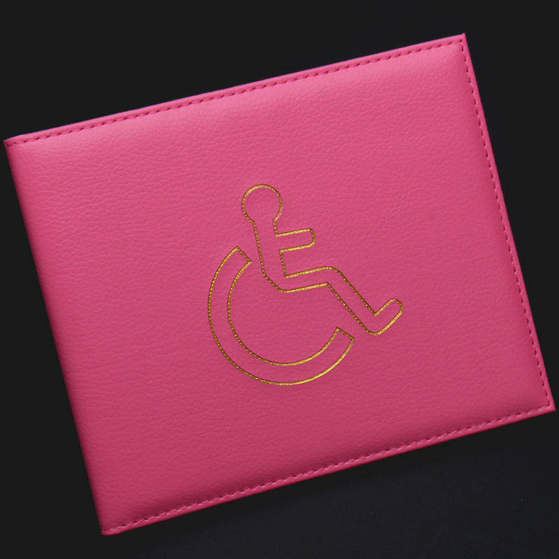 British Disability Permit Parking Protection Leather Card Holder