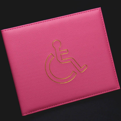 British Disability Permit Parking Protection Leather Card Holder