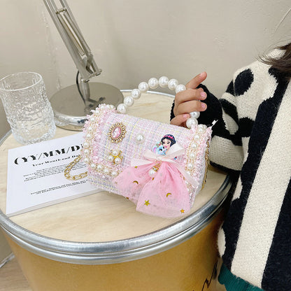 Children's Korean Style Worship Winter Cartoon Princess Children's Shoulder Bags