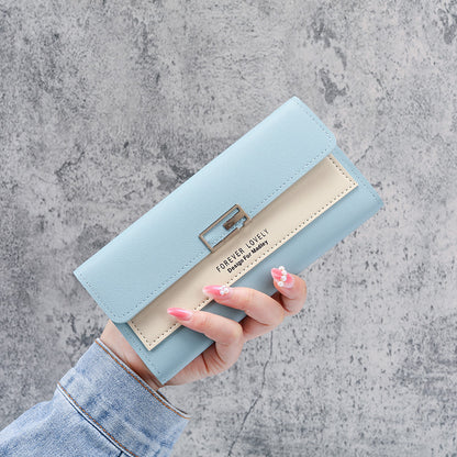 Women's Trendy Long Clutch Multifunction Leather Ladies Wallets