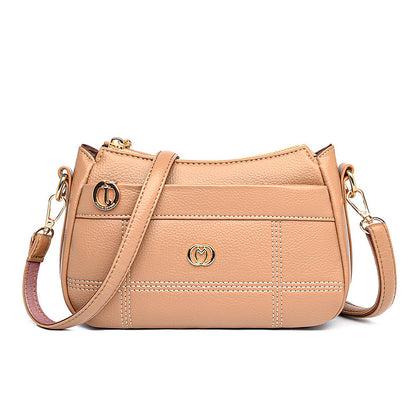 Women's Sense Soft Leather Versatile Korean Style Crossbody Bags