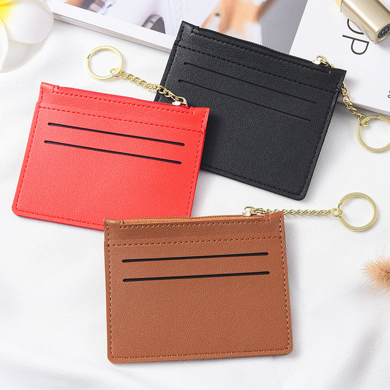 Women's With Simple Zipper Bank Change Coin Purses