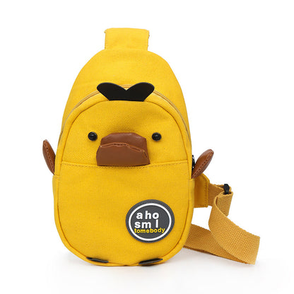 Canvas Korean Style Small Yellow Duck Waist Packs