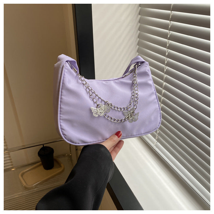 Women's Underarm Korean Style Butterfly Jewelry Chain Shoulder Bags