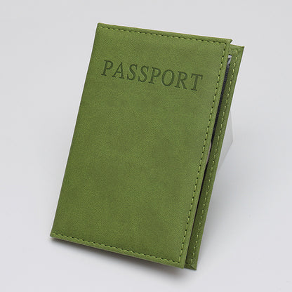 Couverture de passeport publicitaire en cuir anglais mince pour carte d'identité